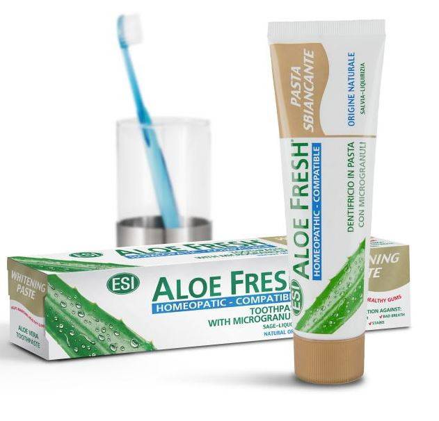 Natur Tanya ESI Aloe Fresh Fehér mosoly fogkrém - Homeopáta-kompatibilis. Fluor, parabén és SLS mentes. 0