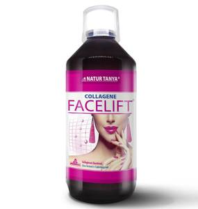 Natur Tanya Facelift kollagén mátrix - Előemésztett kollagén peptideket, tengeri elasztint, csipkebogyó-kivonatot és liofilizált Aloe vera gélt tartalmazó koncentrátum 