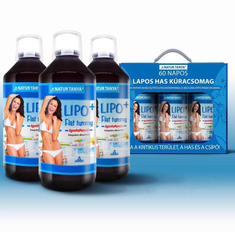 Natur Tanya 60 napos Lipo+ Lapos has kúracsomag - Ha a kritikus terület, a has és a csípő! 0