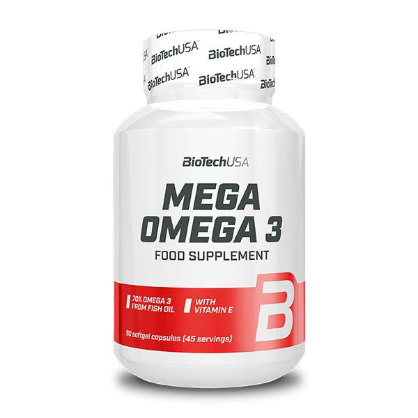 BioTech USA Mega  Omega 3 - 90 lágykapszula 0