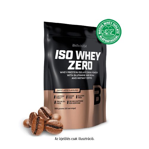 BioTech USA Iso Whey Zero - 500 g Caffé latte 1