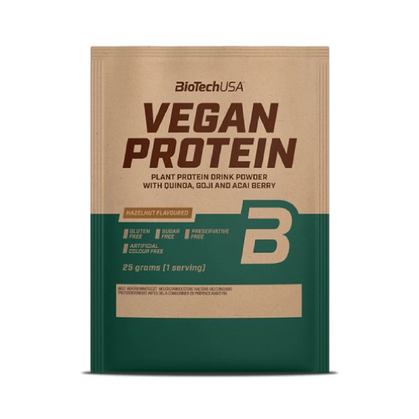 BioTech USA Vegan Protein, fehérje vegánoknak - 25 g 1