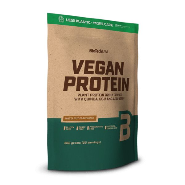 BioTech USA Vegan Protein, fehérje vegánoknak - 500 g 0