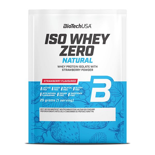 BioTech USA Iso Whey Zero Natural tejsavófehérje-izolátum alapú italpor - 25 g 0