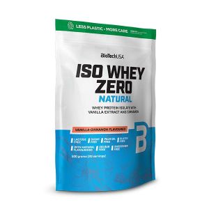 BioTech USA Iso Whey Zero Natural tejsavófehérje-izolátum alapú italpor - 500 g 2