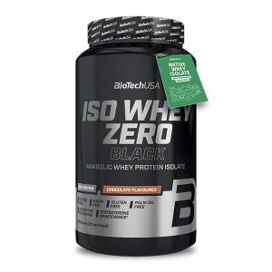 BioTech USA Iso Whey Zero Black tejsavófehérje-izolátum alapú italpor - 908 g 