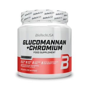 BioTech USA Glucomannan + Chromium étrendkiegészítő italpor - 225 g 