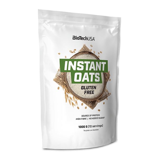 BioTech USA Instant Oats Gluten Free - 1000 g ízesítetlen 0